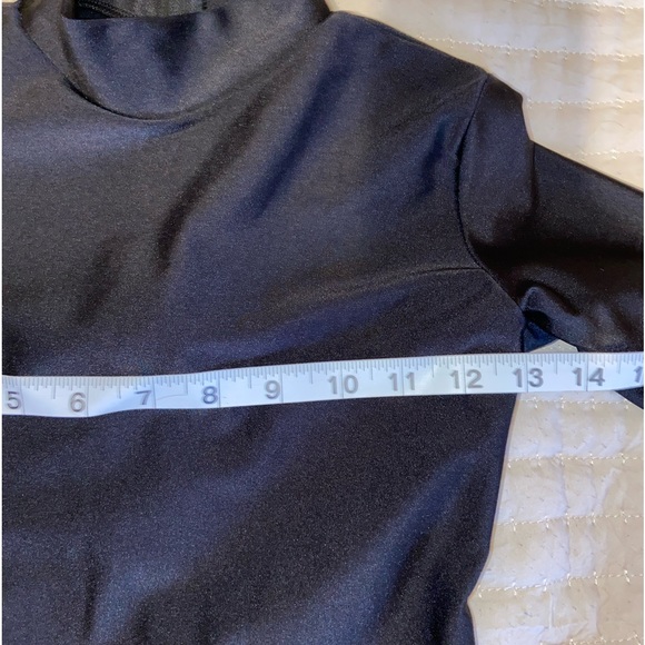 Long Sleeve Black Dance Unitard Size 12/14 Child-Large - Picture 4 of 8